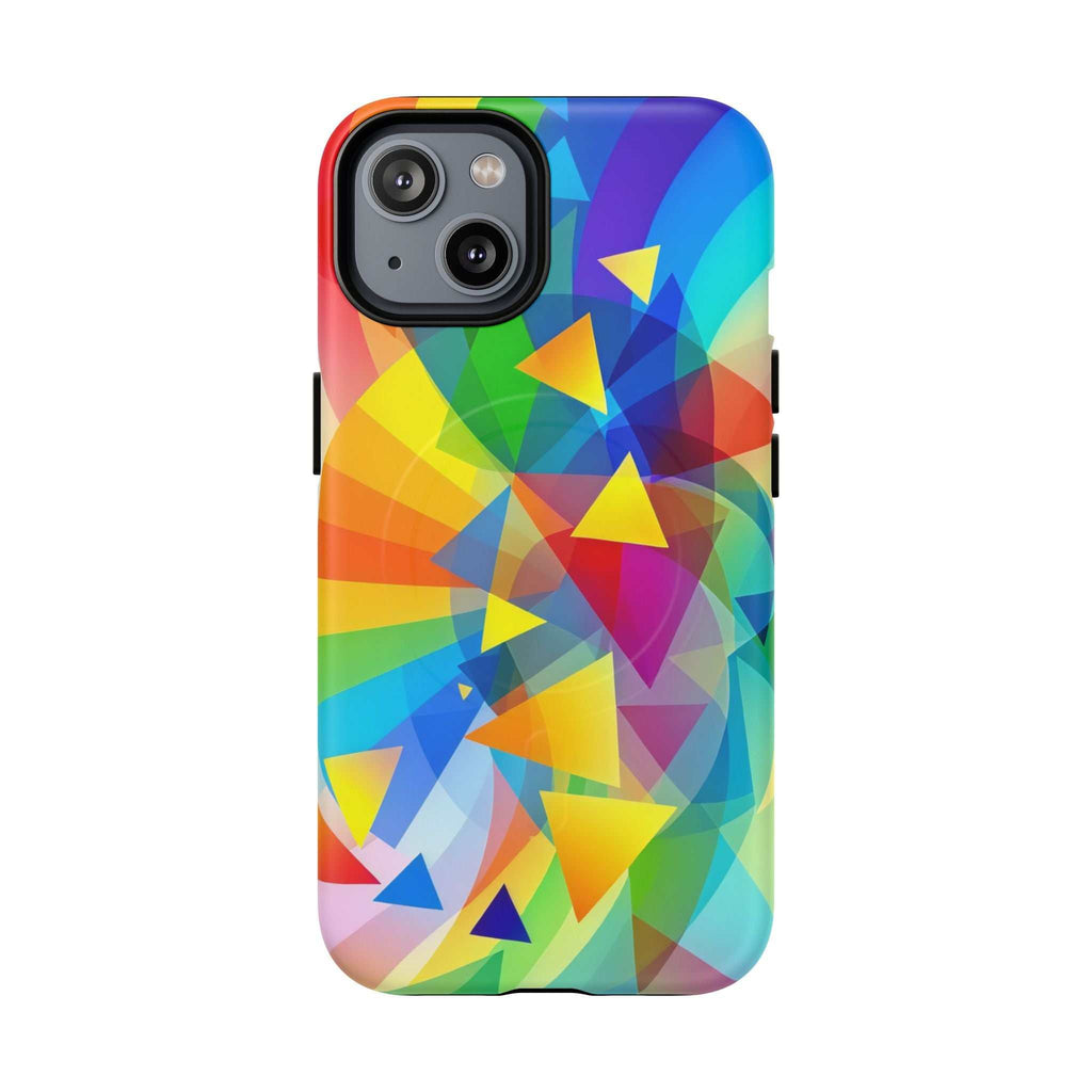Geometric Pride Design iPhone Magsafe Phone Case