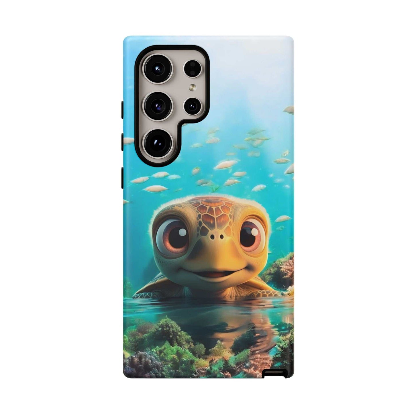 Cute Sea Turtle Samsung Phone Case designed by Littlebitz