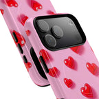 Pink Hearts iPhone Magsafe Phone Case