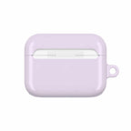 Lavender AirPods protective case with durable hard shell, glossy finish, and secure fit for AirPods and AirPods Pro