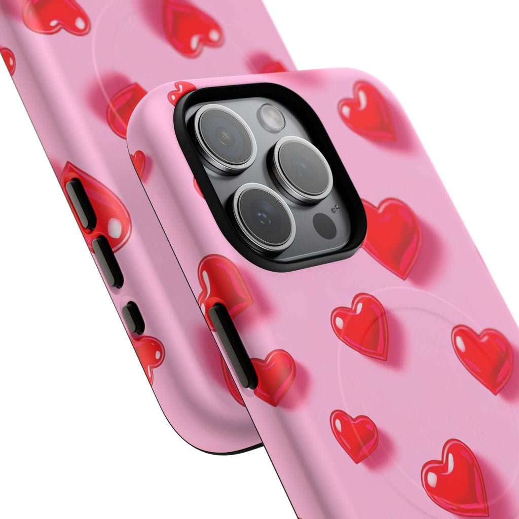 Pink Hearts iPhone Magsafe Phone Case