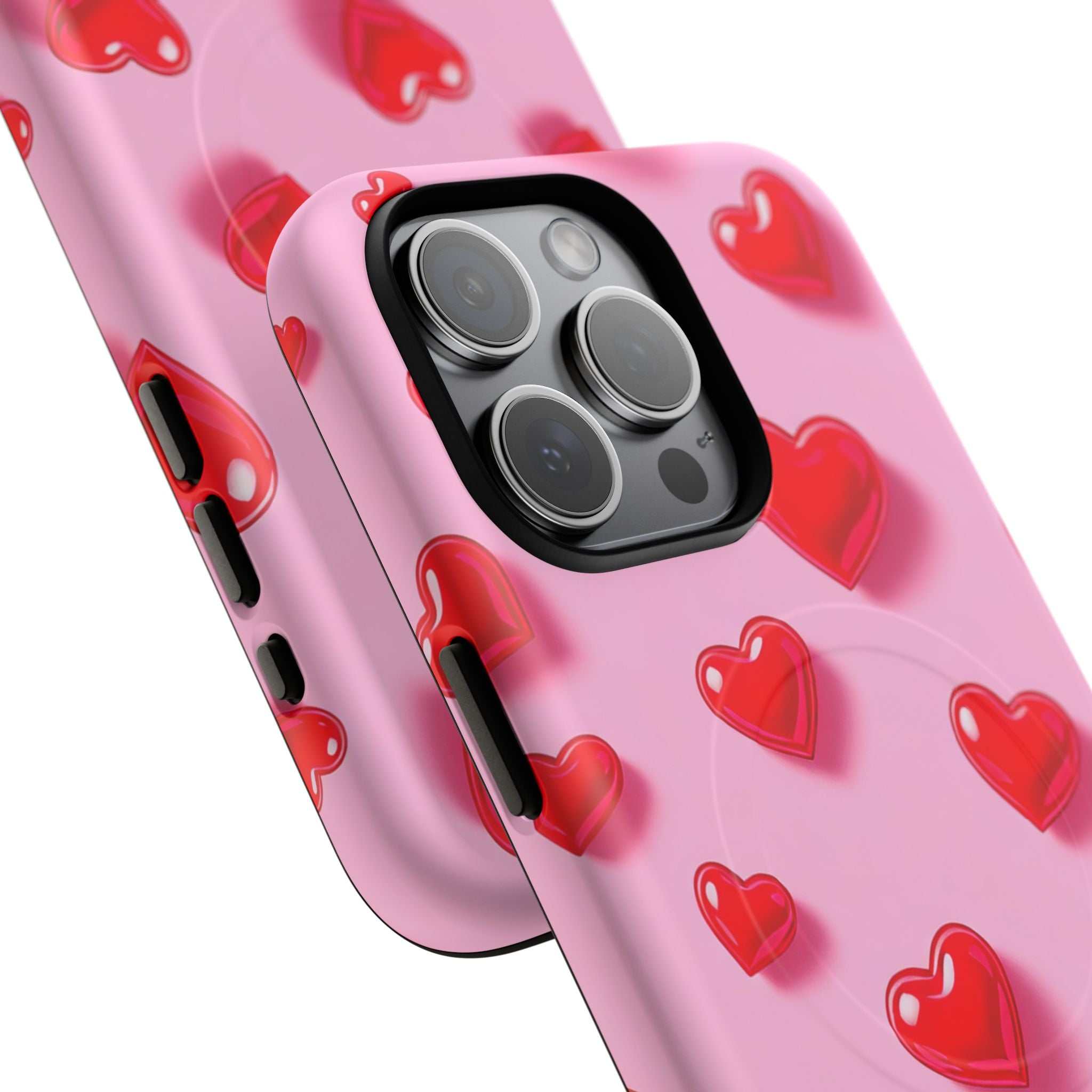 Pink Hearts iPhone Magsafe Phone Case