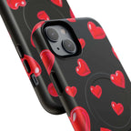 Black Hearts iPhone Magsafe Phone Case