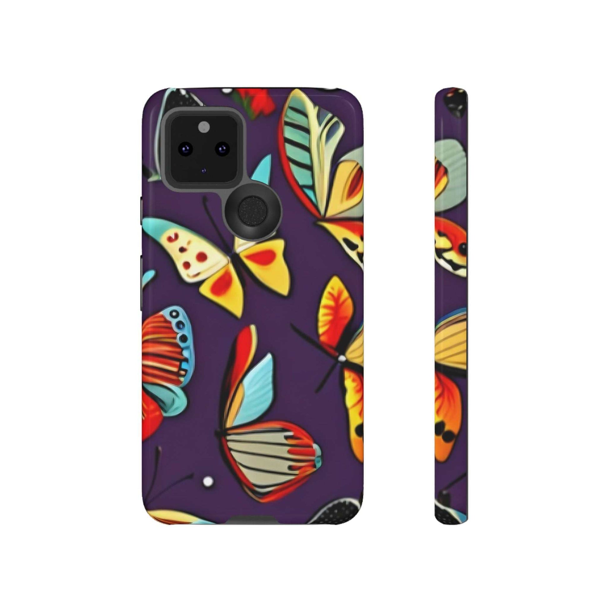 Bright Vibrant Butterfly Google Pixel Phone Case designed by littlebitz