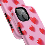 Pink Hearts iPhone Magsafe Phone Case