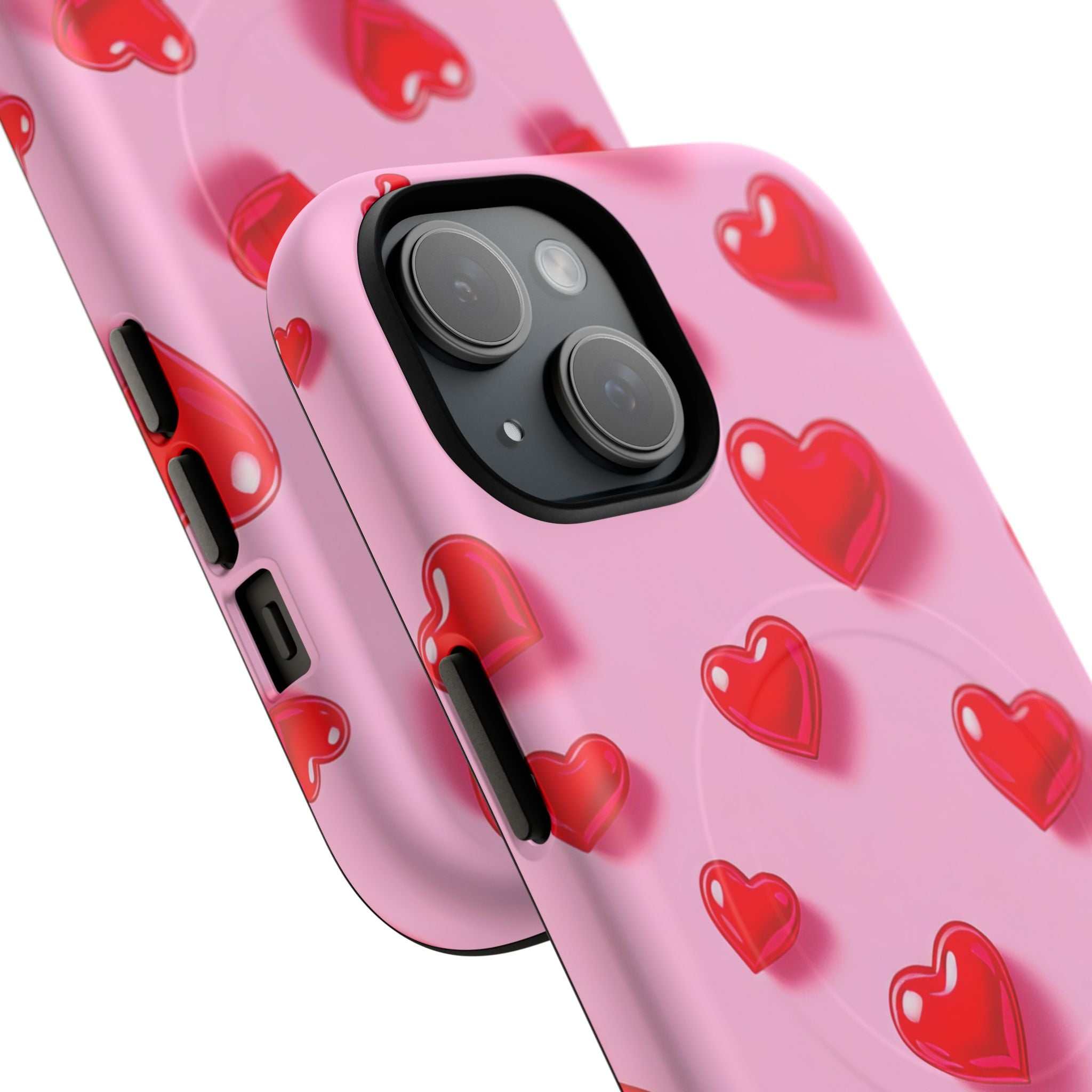 Pink Hearts iPhone Magsafe Phone Case