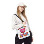Glaze My Hole Donut Tote Bag with cheeky donut design and durable straps