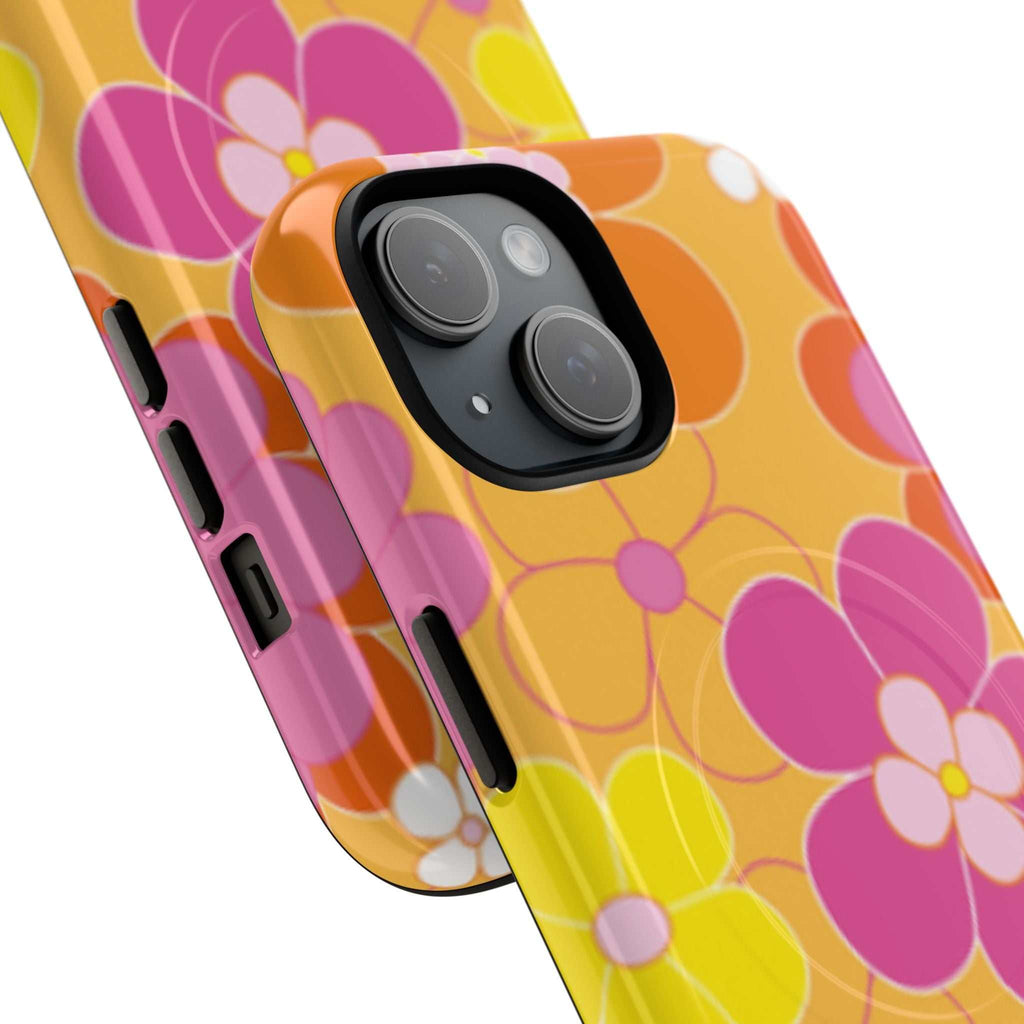Retro Floral iPhone Magsafe Phone Case