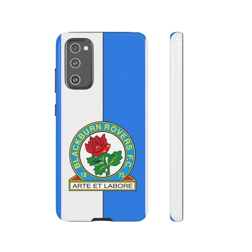 Blackburn Rovers Magnetic Samsung phone case with blue and white colors and dual-layer protection