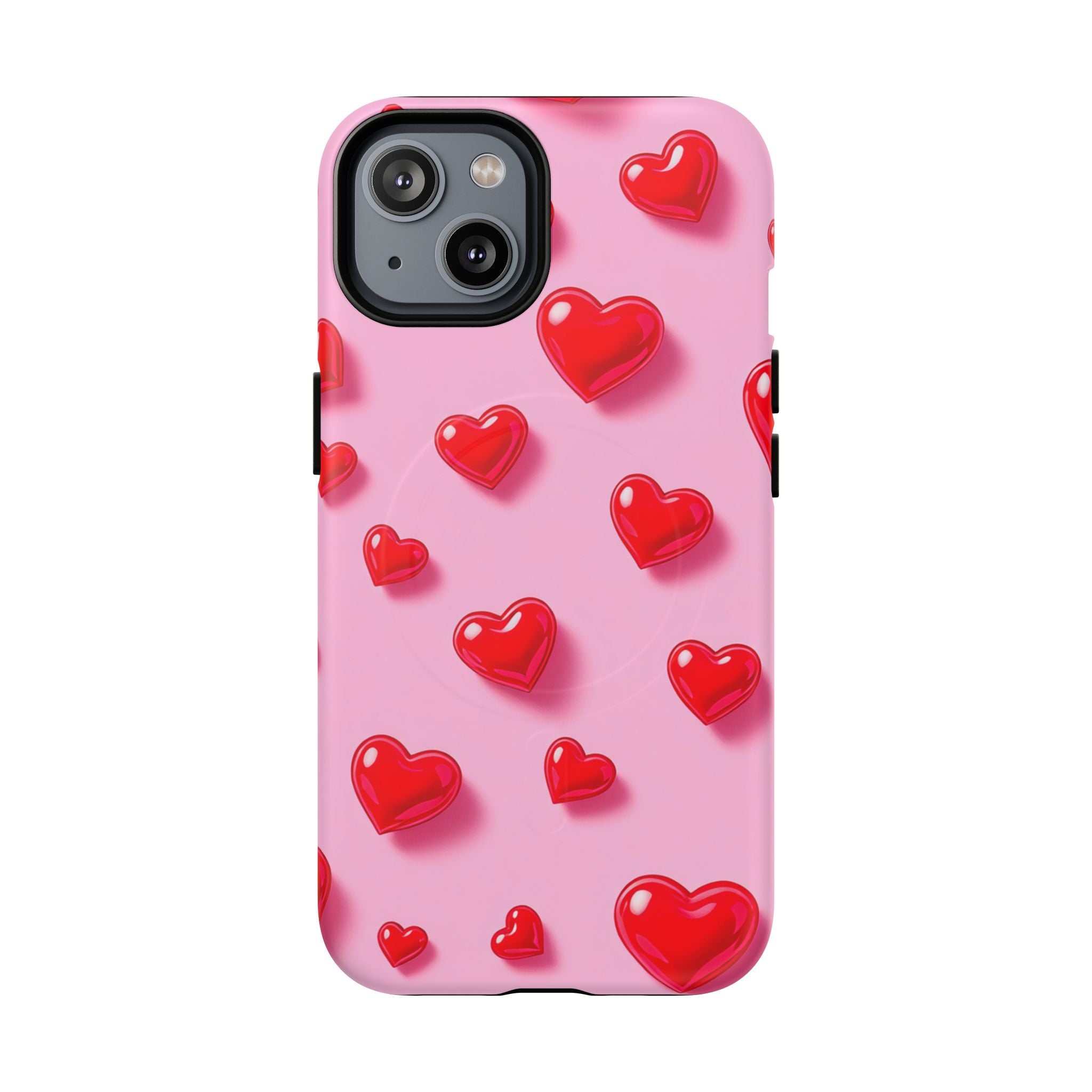 Pink Hearts iPhone Magsafe Phone Case