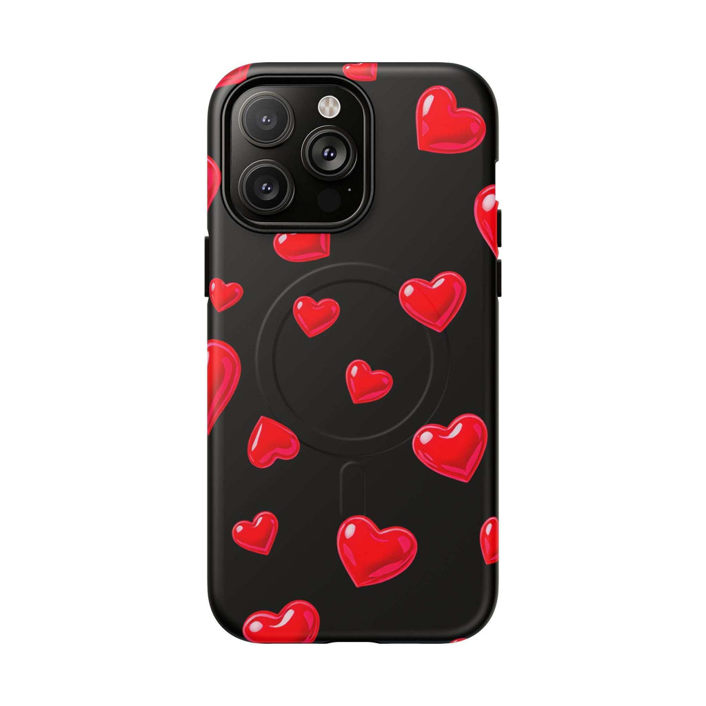 Black Hearts iPhone Magsafe Phone Case