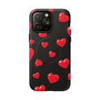 Black Hearts iPhone Magsafe Phone Case