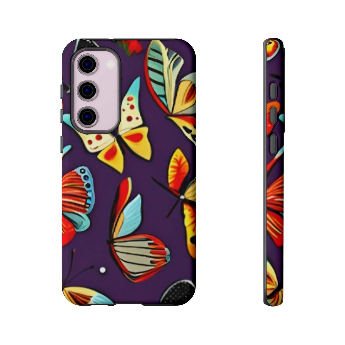 Bright Vibrant Butterfly Samsung Phone Case designed by littlebitz 