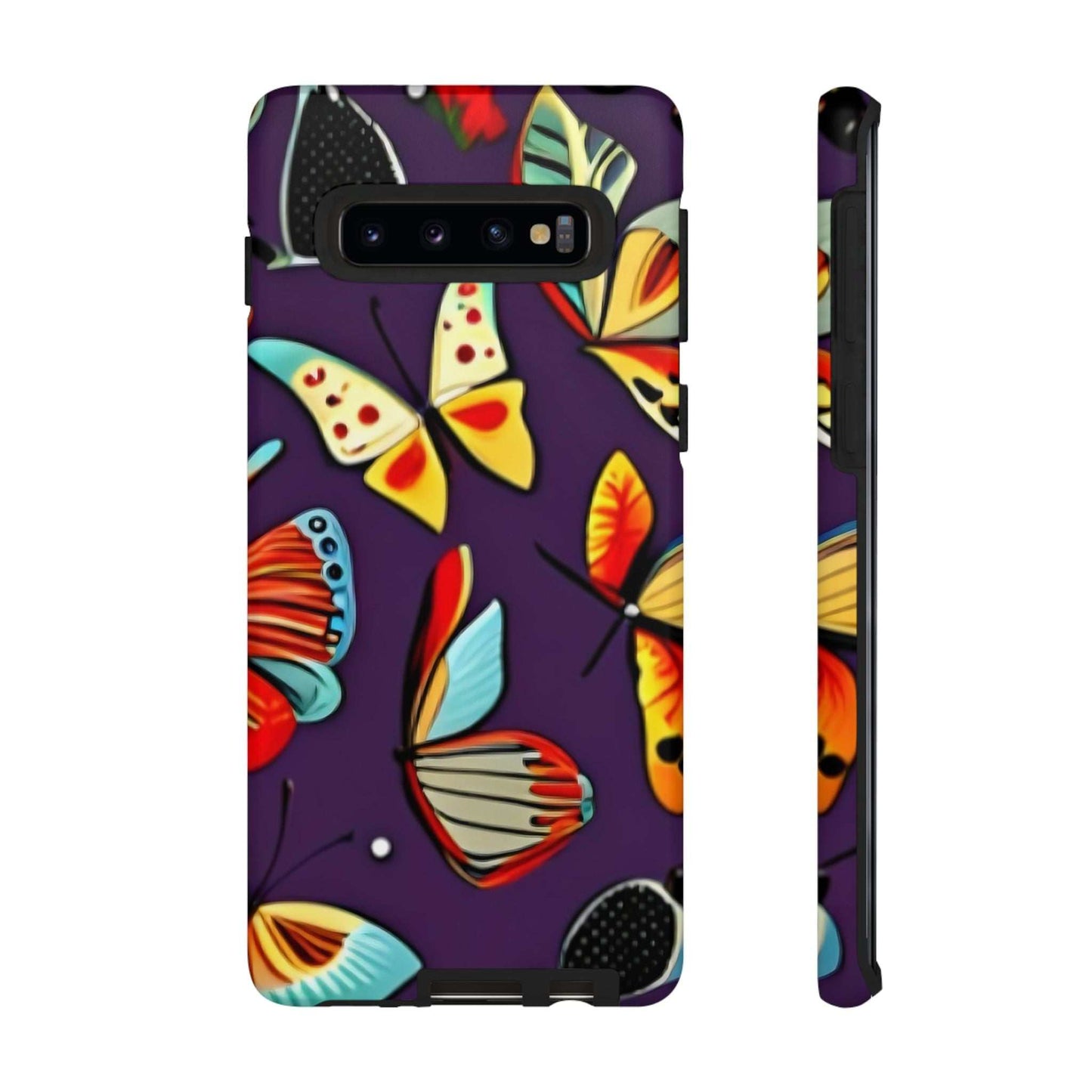 Bright Vibrant Butterfly Samsung Phone Case designed by littlebitz 