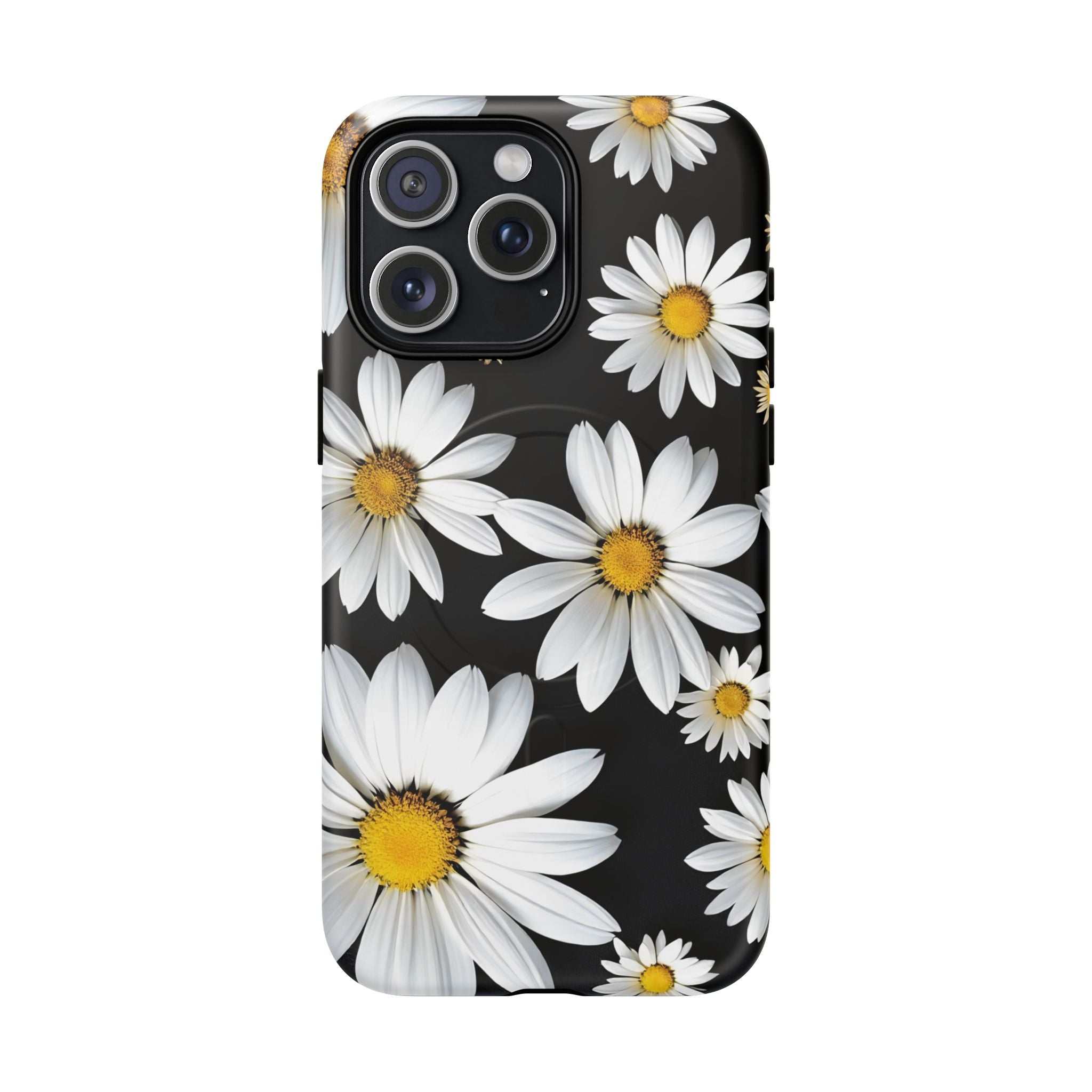 Black Daises iPhone Magsafe Phone Case