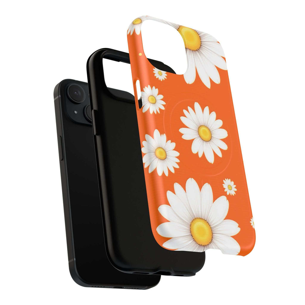 Orange Daisy Design iPhone Magsafe Phone Case