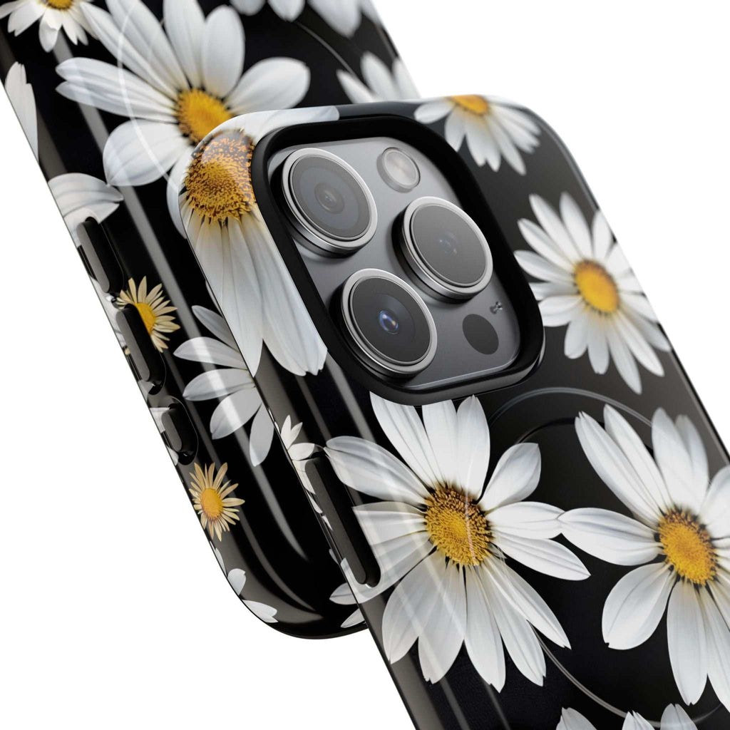 Black Daises iPhone Magsafe Phone Case