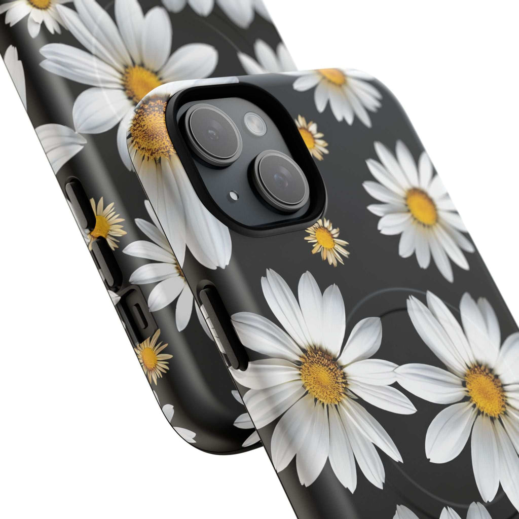 Black Daises iPhone Magsafe Phone Case