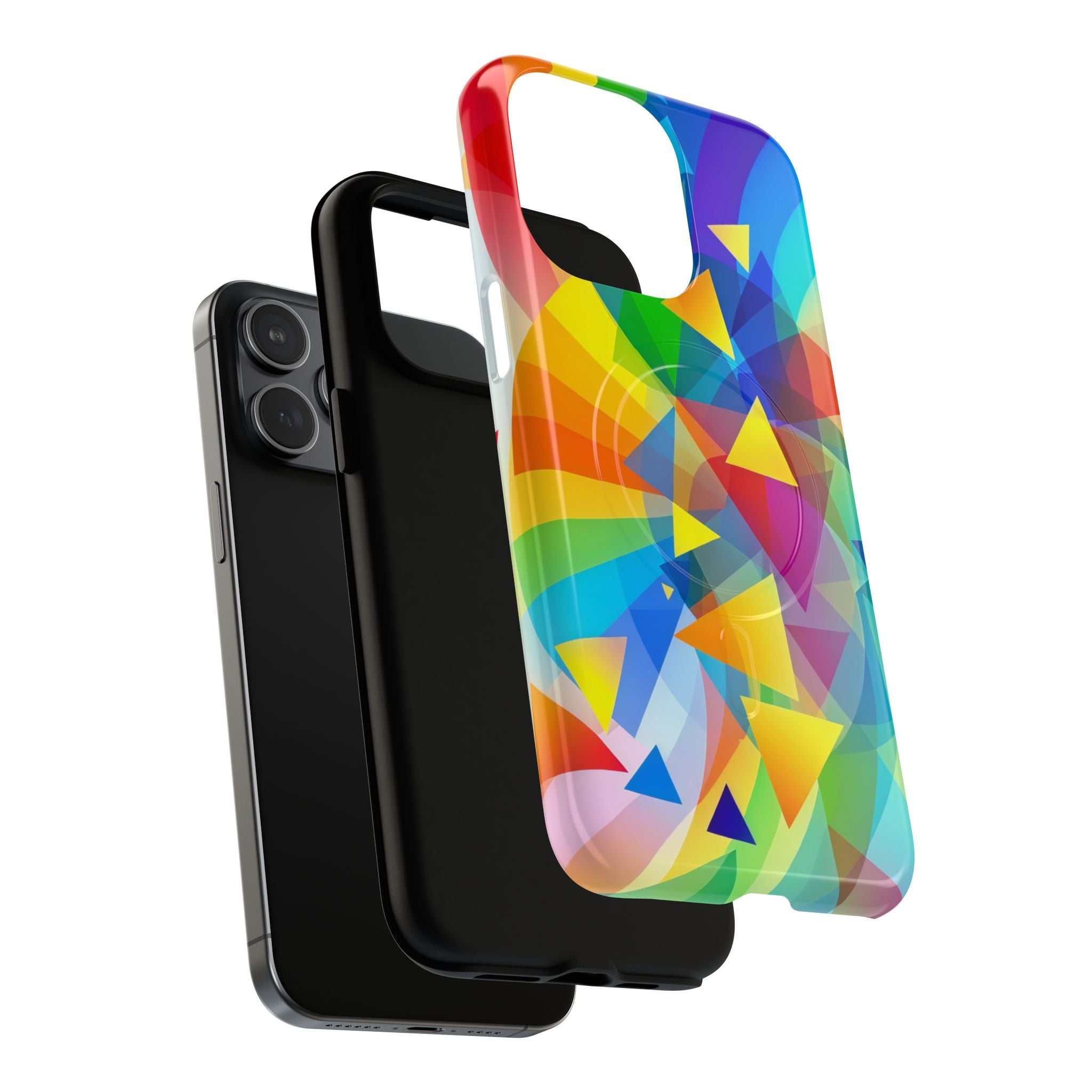 Geometric Pride Design iPhone Magsafe Phone Case