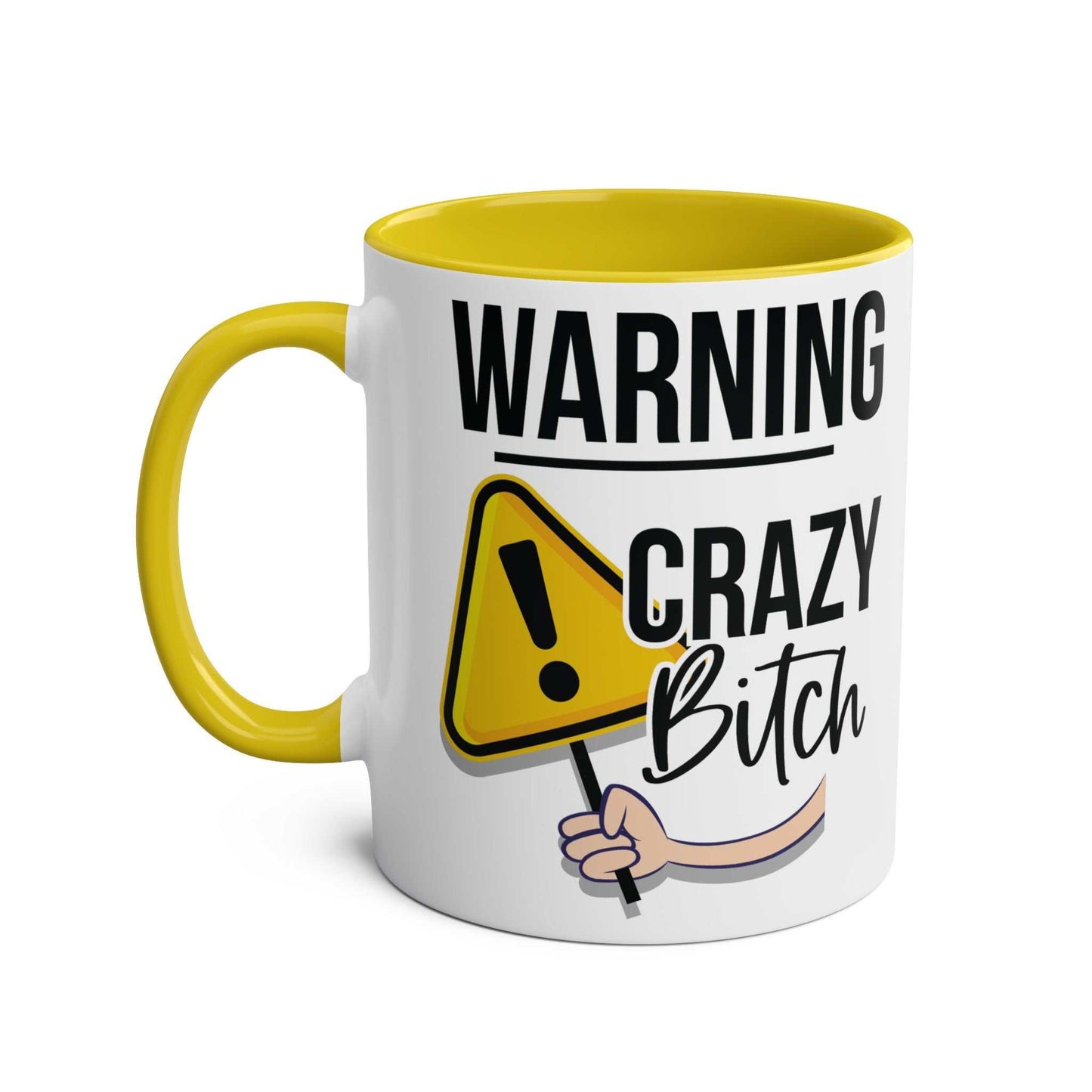 Cheeky Rude Ceramic Two Tone Mug with fun design and glossy finish.