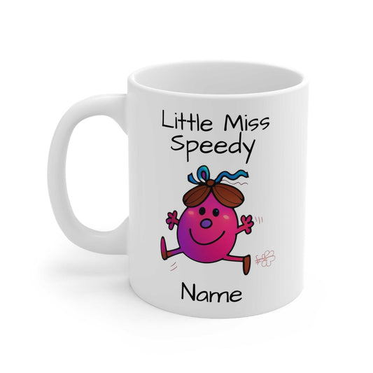 Personalised Little Miss Speedy Ceramic Mug Created By Littlebitz