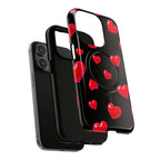 Black Hearts iPhone Magsafe Phone Case