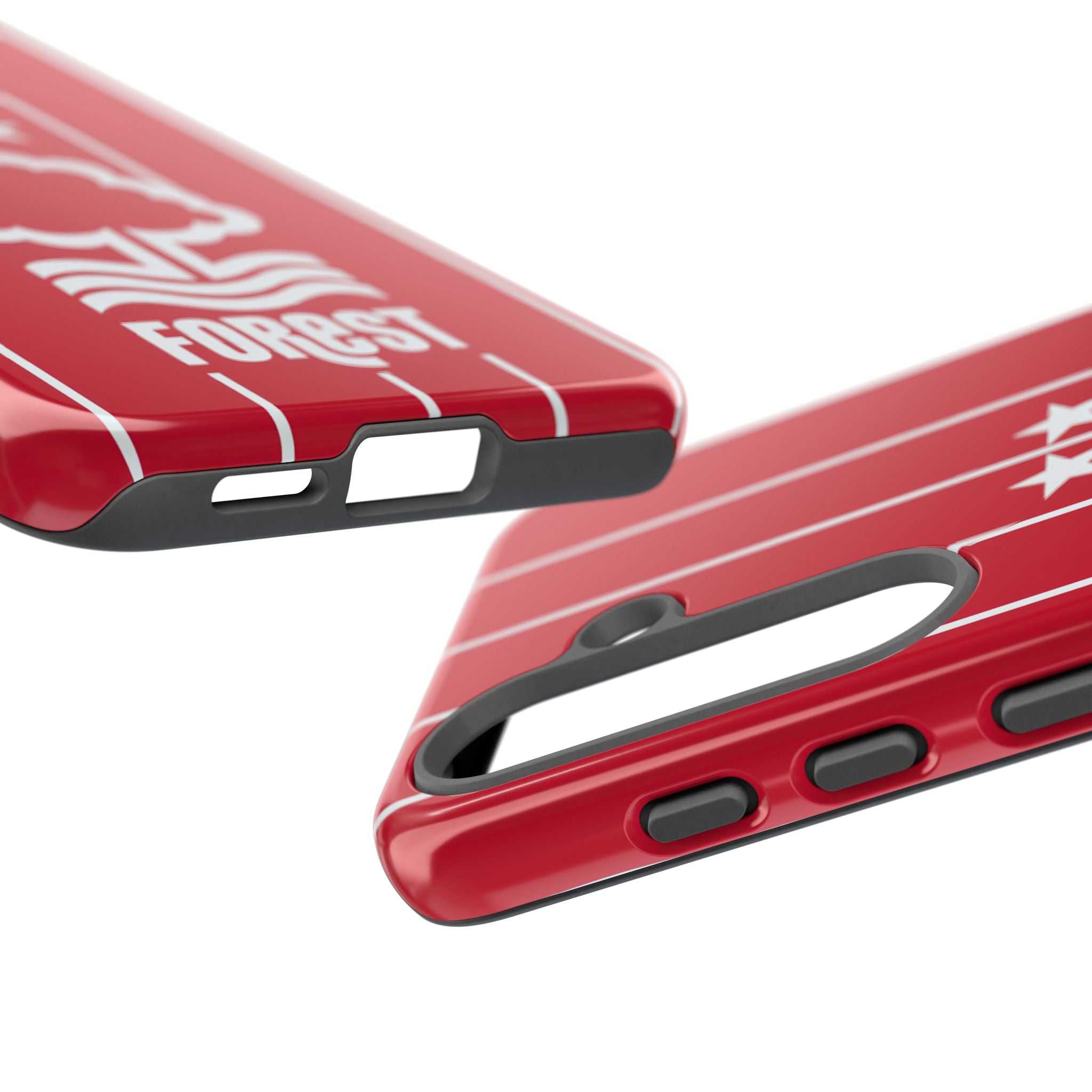 Nottingham Forest magnetic Samsung phone case with dual-layer protection and club red colors