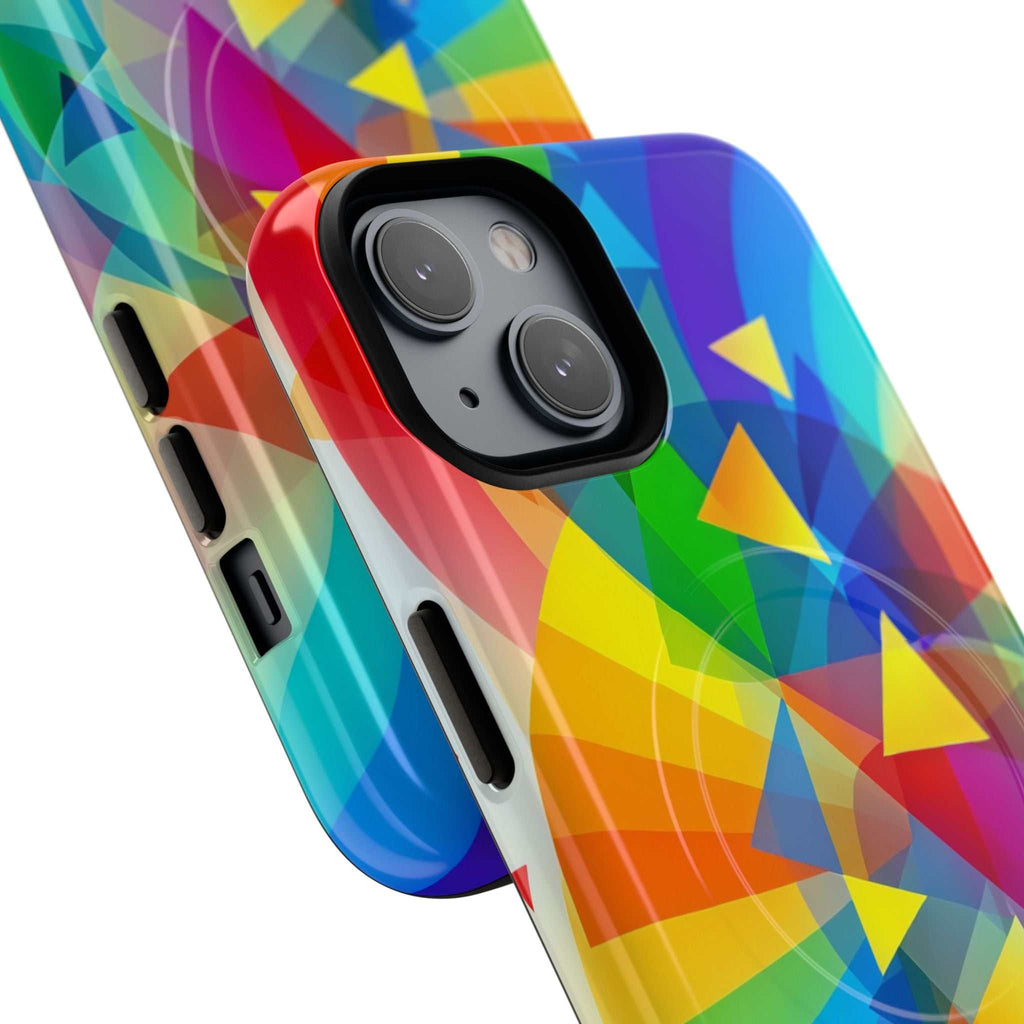Geometric Pride Design iPhone Magsafe Phone Case