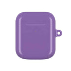 Purple hard shell protective case for AirPods and AirPods Pro with glossy finish and secure fit