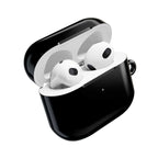 Black AirPods Pro case with glossy protective hard shell for scratch and bump protection