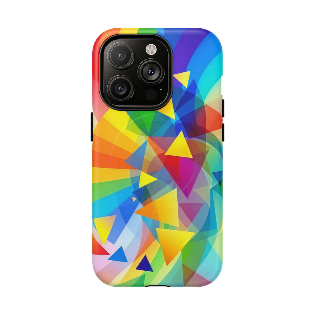 Geometric Pride Design iPhone Magsafe Phone Case