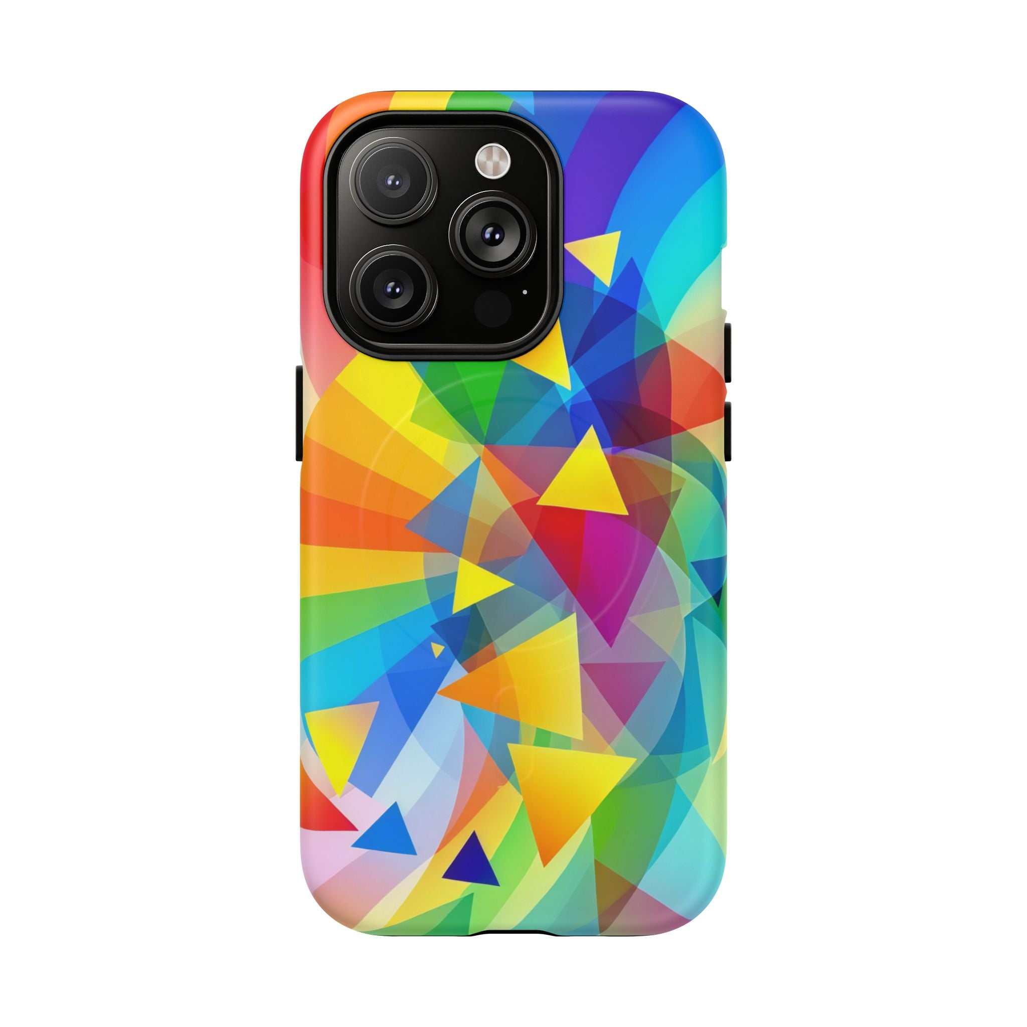 Geometric Pride Design iPhone Magsafe Phone Case