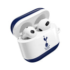 Tottenham FC AirPods protective case in white and navy with cockerel crest for AirPods and AirPods Pro