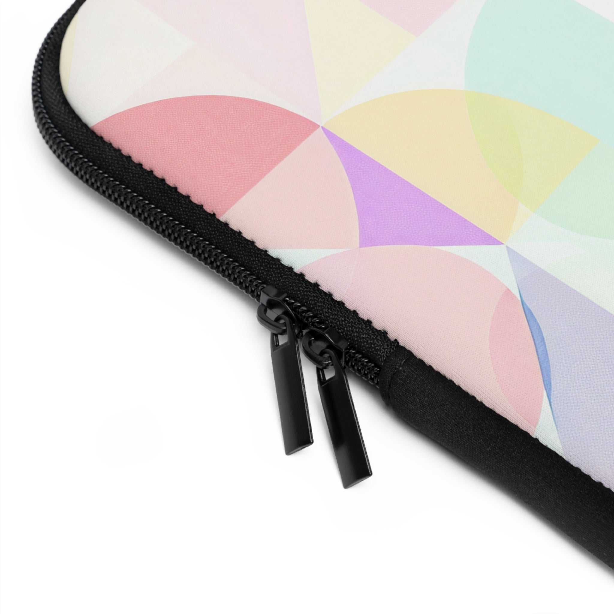 Pastel Geometric Print Laptop Sleeve