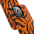 Orange Tiger Print iPhone Magsafe Phone Case