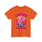 Lick Me Till Ice Cream T-Shirt with playful ice cream design and summer vibes on soft cotton fabric