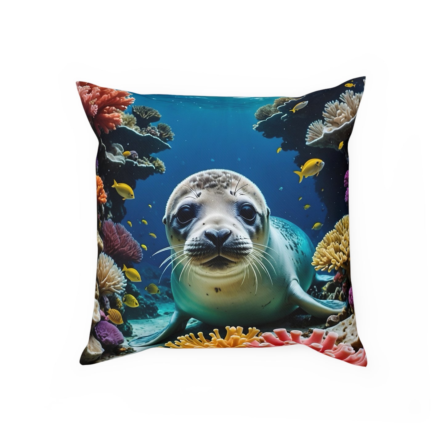 Gorgeous Seal Cotton Drill Square Cushion