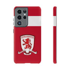 Middlesbrough Magnetic Samsung Case with dual-layer protection and club-inspired red design