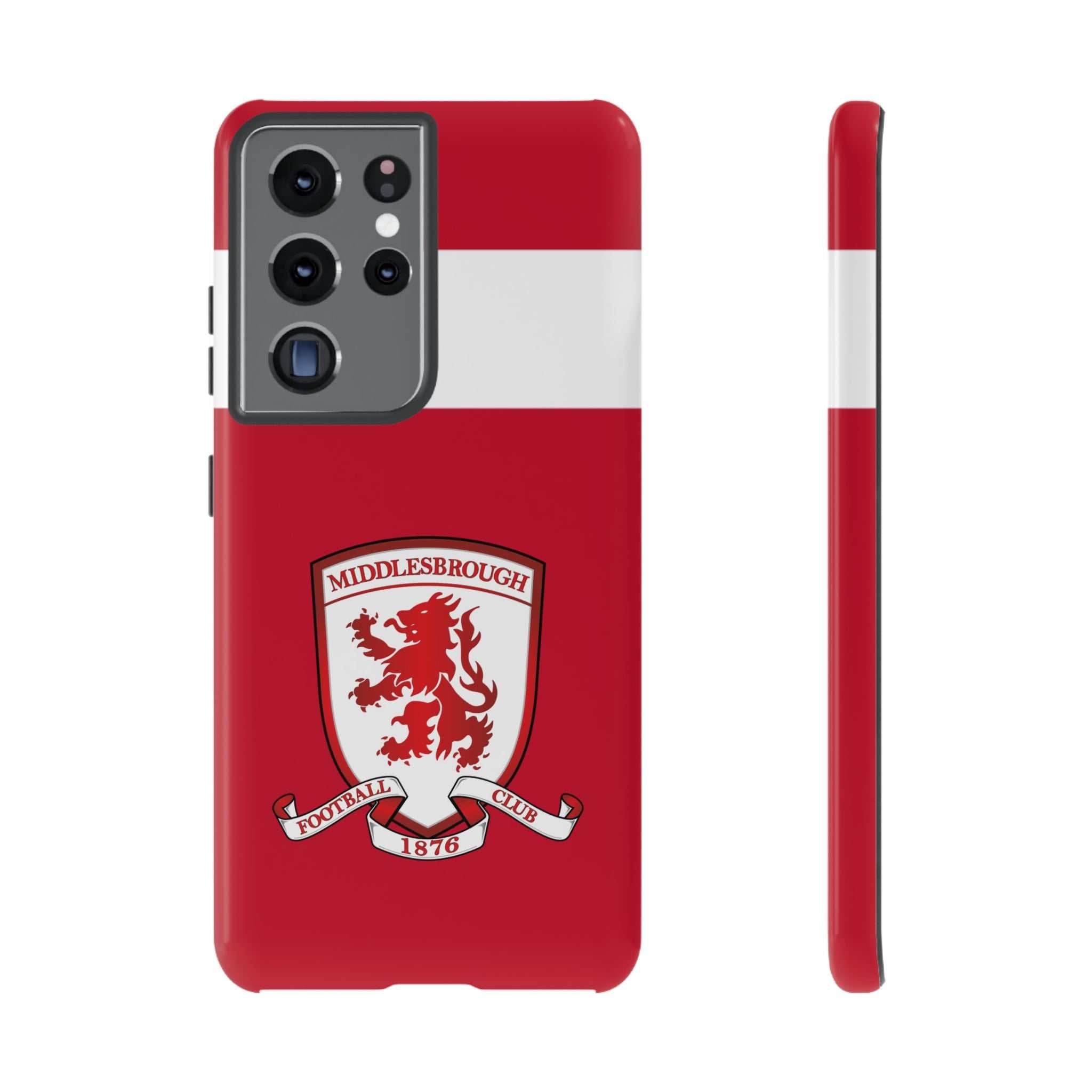 Middlesbrough Magnetic Samsung Case with dual-layer protection and club-inspired red design