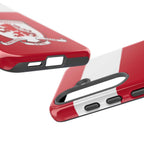 Middlesbrough Magnetic Samsung Case with red colors and dual-layer protection for wireless charging