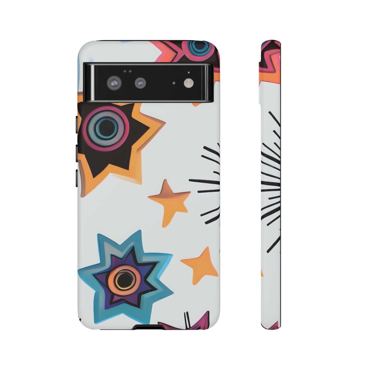 Vibrant Funky Google Pixel Phone Case designed by Littlebitz 