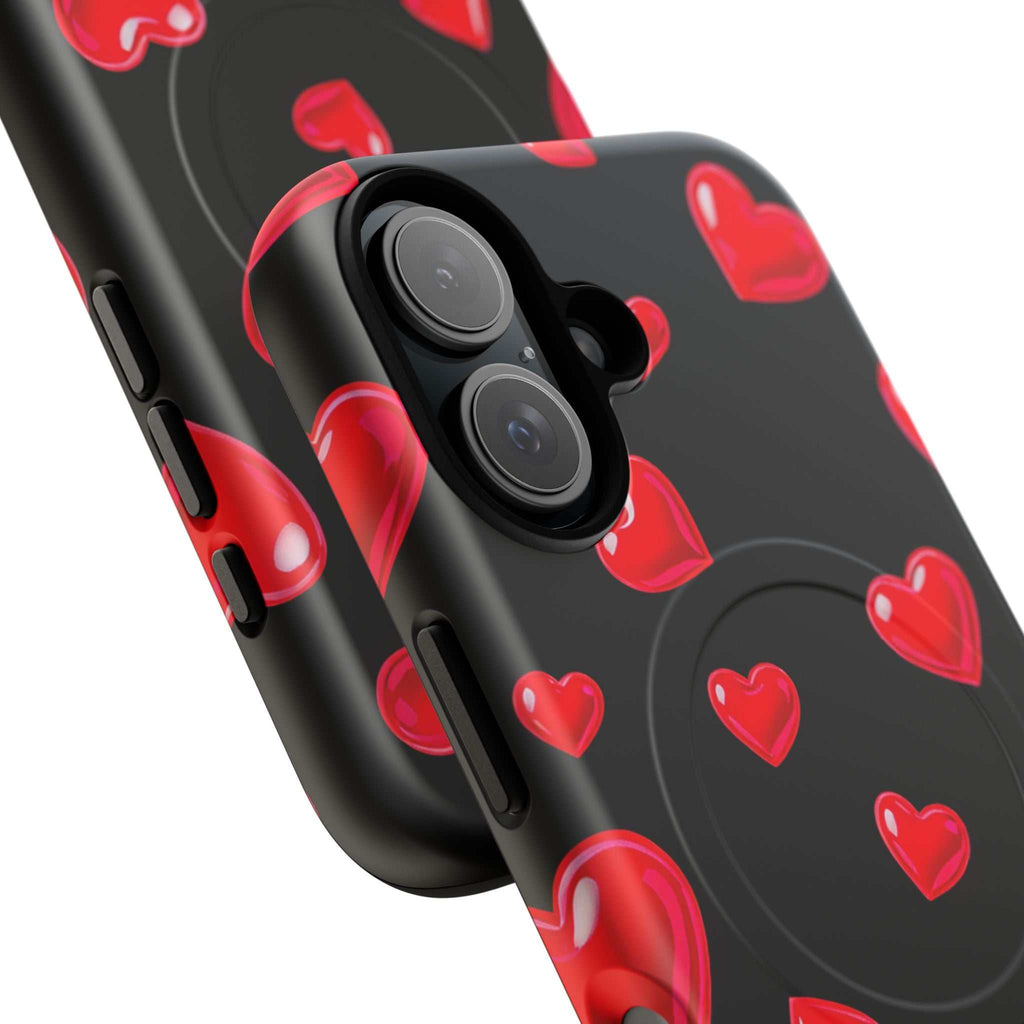 Black Hearts iPhone Magsafe Phone Case