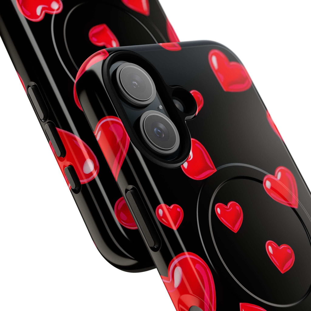 Black Hearts iPhone Magsafe Phone Case