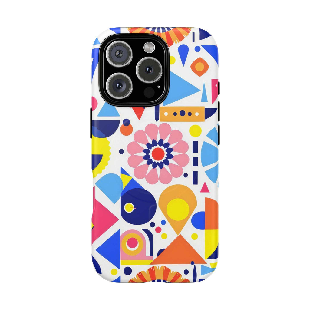 Bright Geo Print iPhone Magsafe Phone Case