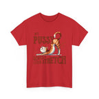 My Pussy Loves a Stretch T-Shirt with bold print on soft, durable cotton fabric