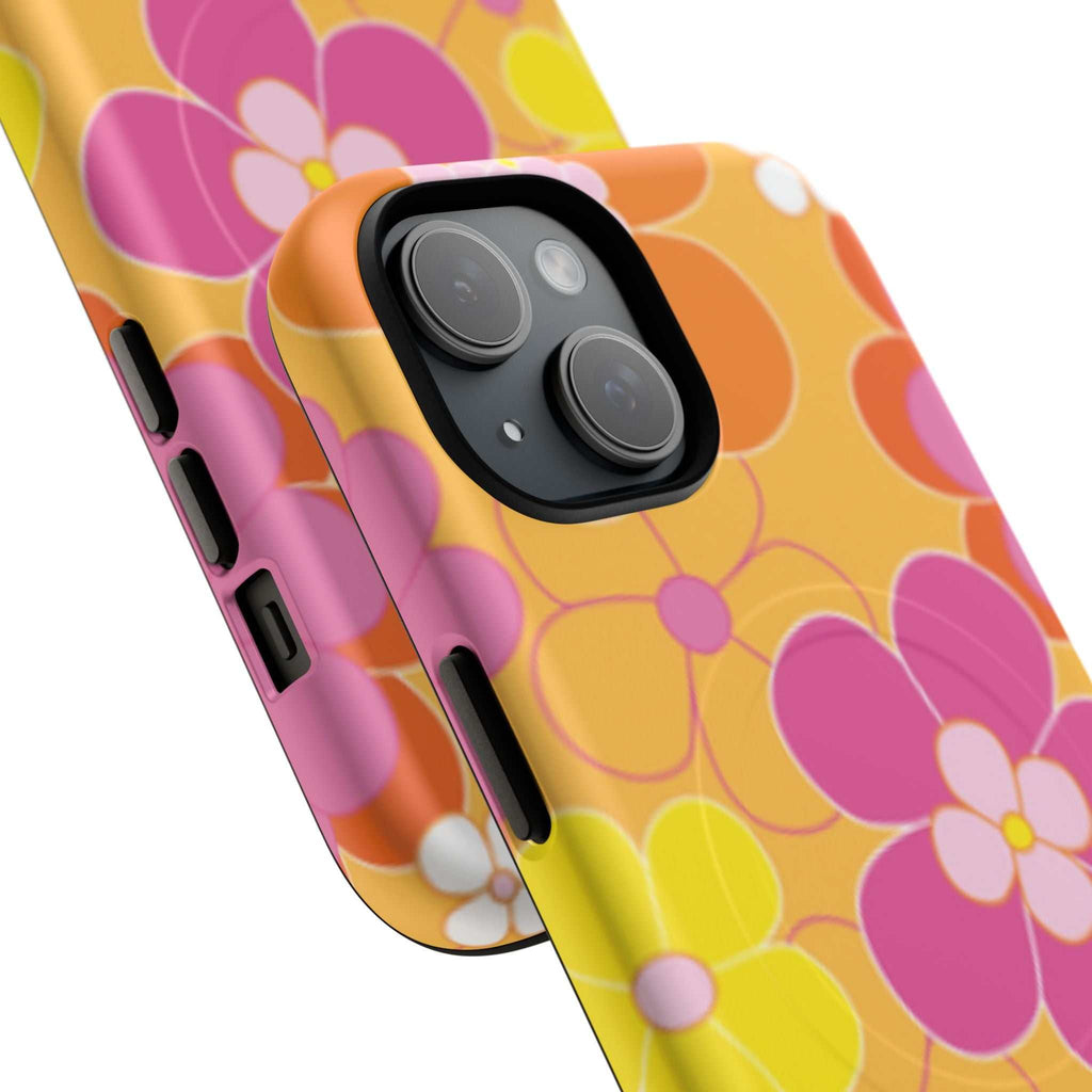 Retro Floral iPhone Magsafe Phone Case