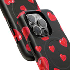 Black Hearts iPhone Magsafe Phone Case