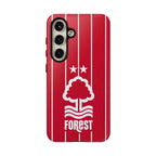 Nottingham Forest Magnetic Samsung phone case in red with dual-layer shock protection and wireless charging compatibility