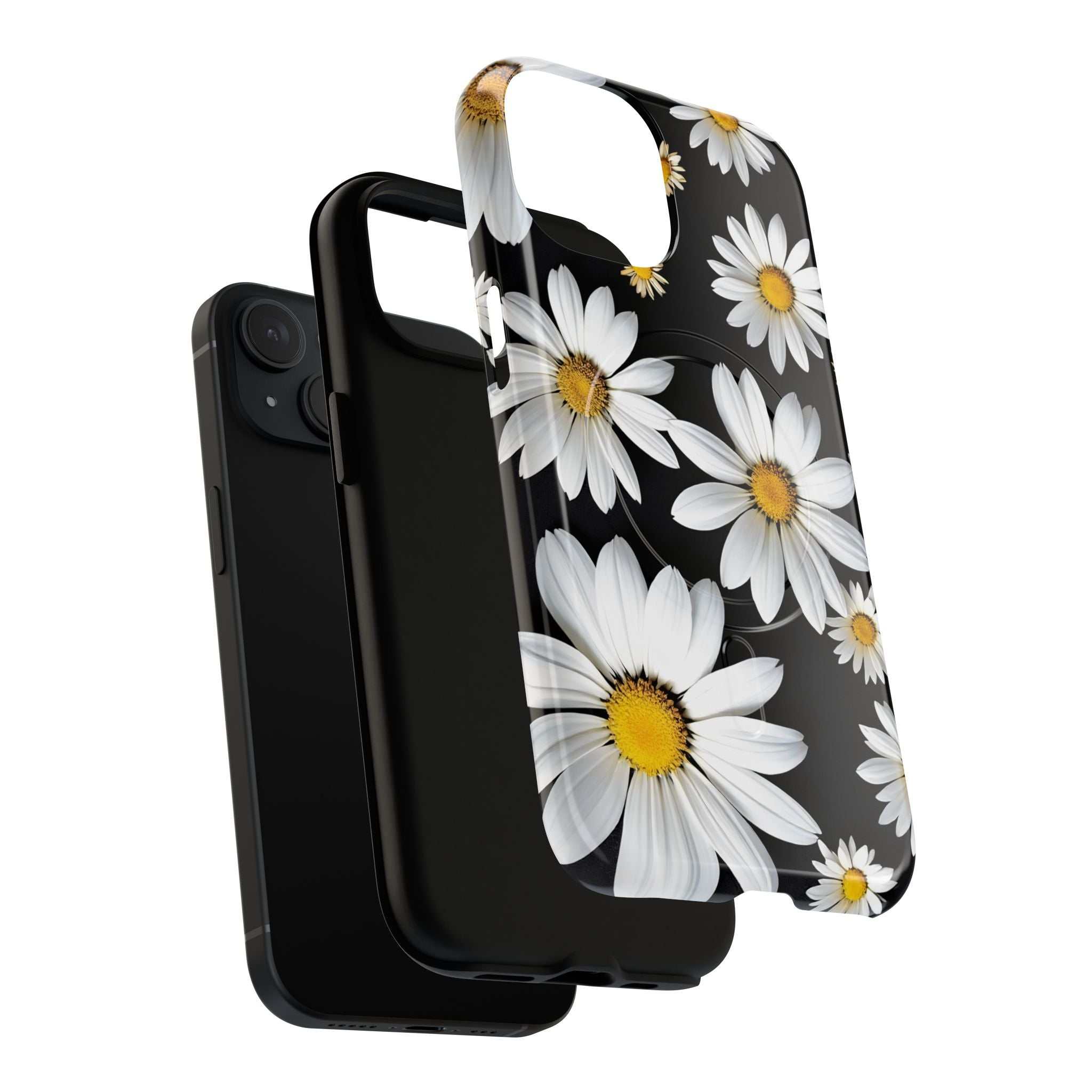 Black Daises iPhone Magsafe Phone Case