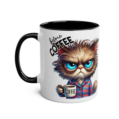 Fun Sarcastic Coffee Mug with Cartoon Design, 11oz Ceramic, Glossy Finish